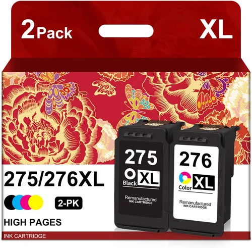 PG-275XL/CL-276XL - Cartuchos de tinta de repuesto para cartuchos de tinta Canon 275 XL 276 XL 275/276 para PIXMA TS3520 TS3500 TS3522 TR4720 TR4722