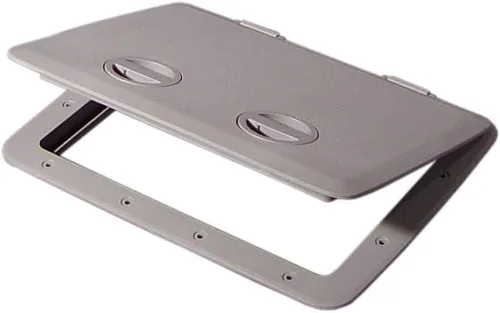 Miniatura 3 de Tempress - 1115 - Escotilla de leva sin cerradura, color blanco. Gris