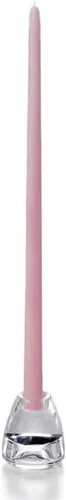 Miniatura 132 de yummi Velas cónicas color rosa claro de 12 pulgadas, 12 por paquete