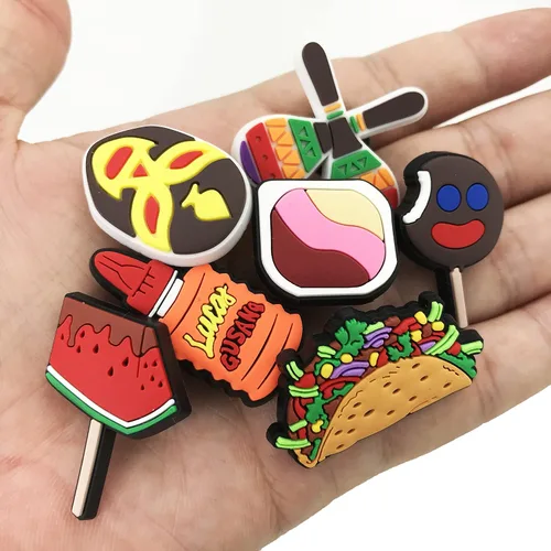Miniatura 4 de yiagofy 30 dijes para zapatos de México para hombres y mujeres decoración de zapatos regalos de fiesta pulseras para adultos recuerdos de fiesta