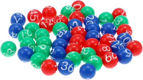 Angoily Bolas de bingo 49 piezas de mini bolas numeradas para juegos de bingo, jaula no incluida, ideal para fiestas, recaudación de fondos, bola de