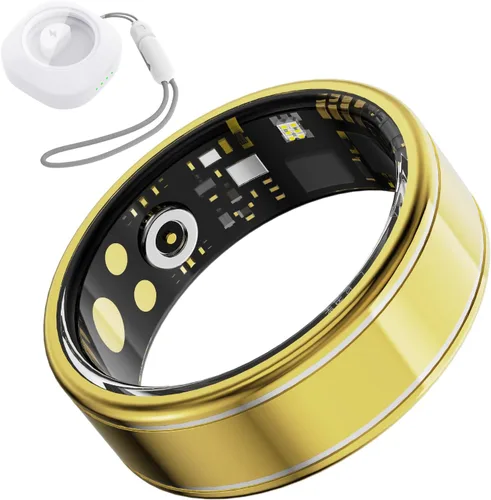 Miniatura 10 de Anillo Rastreador de Actividad para Hombres – Anillo Inteligente con Monitor de Frecuencia Cardíaca, SpO2, Presión Arterial, Monitoreo del Sueño