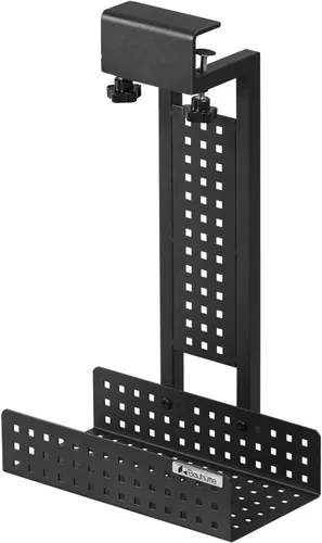 Miniatura 11 de Bauhutte BHS-380G-BK Estante de almacenamiento para consola de juegos, tipo deslizante, negro, 15.6 x 14.6 x 24.2 pulgadas (15.6 x 14.6 x 24.2 in)