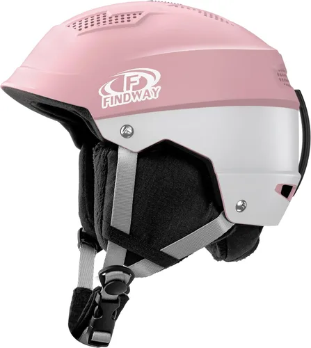 Miniatura 8 de Findway Casco de esquí profesional, casco de snowboard compatible con gafas, [forro extraíble y certificado de seguridad] a prueba de golpes y Negro