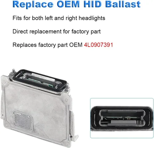 Miniatura 2 de WMPHE HID - Repuesto de balasto de xenón para faros delanteros 89034934 4L0907391 4L0907391A compatible con BMW Serie 1 Audi Q7 GMC Acadia Jeep