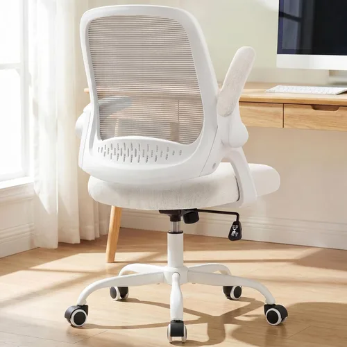 Miniatura 12 de NEO CHAIR Silla de oficina para videojuegos, silla ergonómica de malla con brazos abatibles, cómodo soporte lumbar, altura ajustable, ruedas Todo