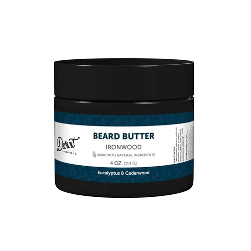 Miniatura 7 de Detroit Grooming Co. Mantequilla para barba para hombres Suaviza, espesa e hidrata con aceite de cártamo y manteca de karité Aroma 313, 2 onzas