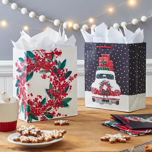 Miniatura 2 de Hallmark Paquete de bolsa de regalo de Navidad mediana de 9 pulgadas