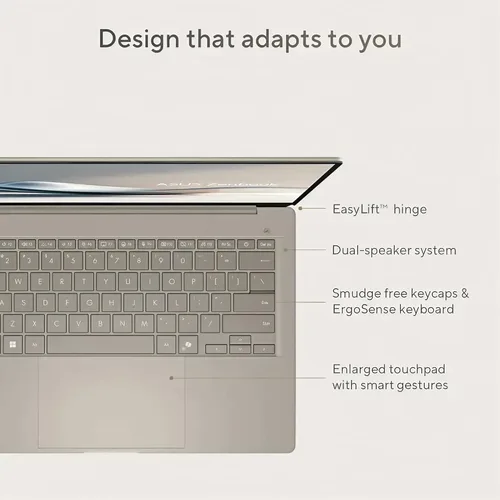 Miniatura 9 de ASUS Zenbook A14 Copilot+ PC con IA para Laptop Pantalla OLED WUXGA de 14" (100% DCI-P3) Qualcomm Snapdragon X Plus (hasta 45 Tops) 16 GB