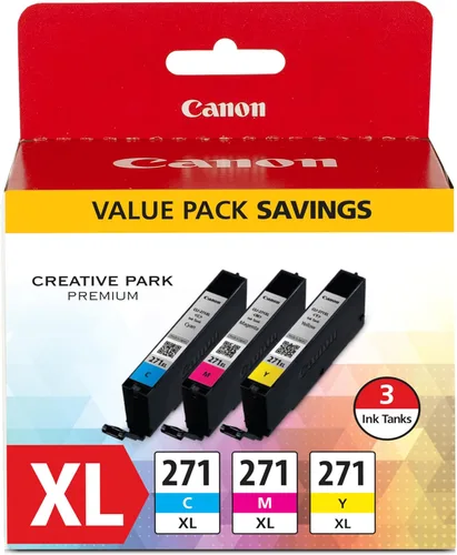 Miniatura 16 de Canon CLI-271XL Depósito de tinta negra genuino, compatible con impresoras MG6820, MG6821, MG6822, MG5720, MG5721, MG5722, MG7720, TS5020, TS6020