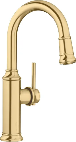Miniatura 7 de BLANCO Empressa Grifo de barra desplegable 1.5 GPM, negro mate