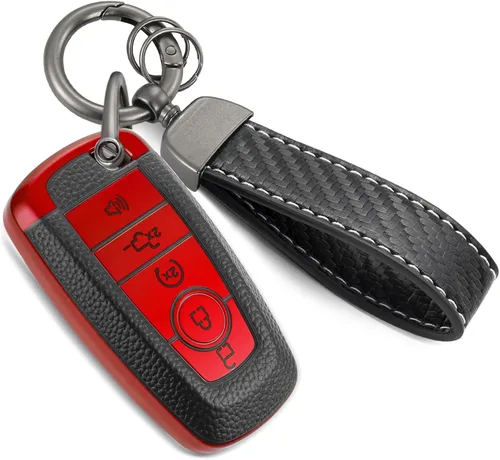 Miniatura 9 de Funda para llavero Buick con llavero de cuerda trenzada de metal, funda suave mejorada para Avenir Envision Encore Chevy Suburban Tahoe GMC Yukon