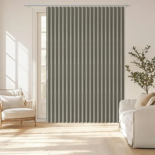 Miniatura 20 de AJAZZ Cortina de puerta magnética 100% opaca de acordeón para armario, cortina invisible para puerta interior de dormitorio, sala de estar, pasillo