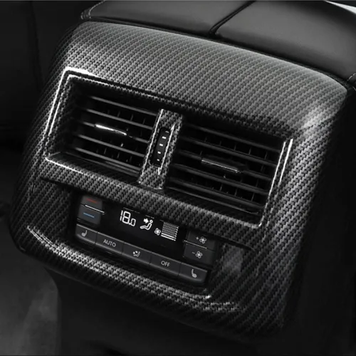 Miniatura 6 de 1 cubierta trasera de ventilación de aire para Volkswagen Atlas 2018 2019 2020 2021 2022 2023 Atlas Cross Sport Accesorios ABS patrón de fibra