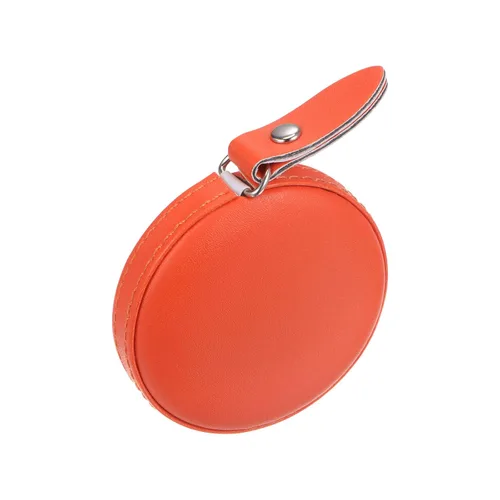 Miniatura 3 de HARFINGTON Cinta métrica retráctil redonda de 59.1 in/60 pulgadas, funda de cuero suave, tamaño de bolsillo para cuerpo, tela, medidas de costura