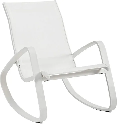 Miniatura 6 de Modway EEI-3180-WHI-WHI-SET - Juego de 2 sillas mecedoras de malla para patio al aire libre, color blanco