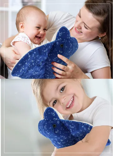 Miniatura 8 de DolliBu Raya Azul Moteada de Peluche - Juguete de Animal de Peluche Raya Súper Suave, Colección Salvaje Regalo de Peluche del Océano para Niños