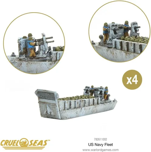 Miniatura 5 de Warlord Cruel Seas US Navy Fleet War Game - Juego de mesa de estrategia de juego de rol 1:300 para adultos, juego de mesa de guerra estratégico