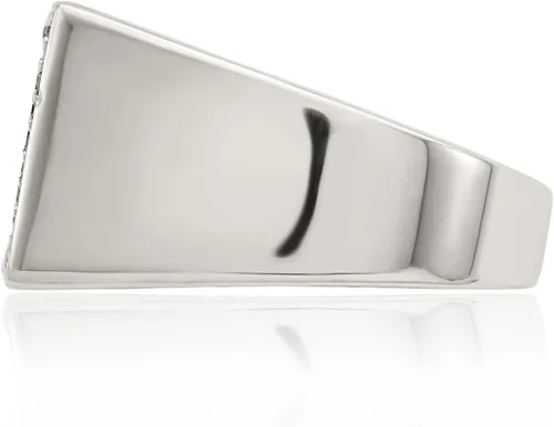 Miniatura 3 de Anillo de plata de ley 925 para hombre con circonita cúbica y ónix negro