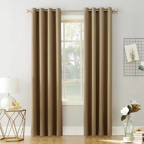 Miniatura 24 de Sun Zero Soho Paquete de 2 paneles de cortinas opacas con ojales de eficiencia energética, 54 x 84 pulgadas, color plateado Gris plateado