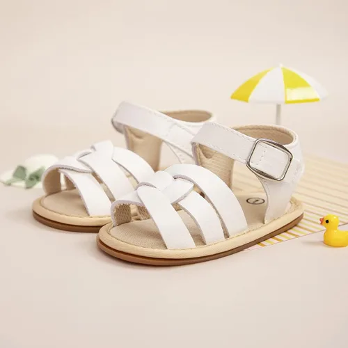 Miniatura 5 de KIDSUN Sandalias para bebés, niñas y niños, suela de goma antideslizante, para verano, playa, al aire libre, zapatos para cuna
