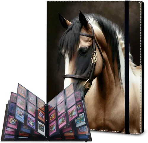 Miniatura 8 de Rossy Carpeta de tarjetas con 4 bolsillos, carpeta de tarjetas intercambiables, álbum de colección de tarjetas, para 160 tarjetas, carpeta