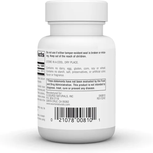 Miniatura 3 de Source Naturals Selenio, Antioxidante Forma Alimentaria Orgánicamente*, 200 mcg - 60 Tabletas