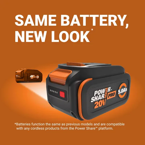 Miniatura 6 de Batería WORX 20V 5.0 Ah PowerShare Pro de iones de litio, WA3675