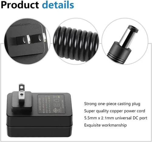 Miniatura 4 de SHNITPWR Adaptador de fuente de alimentación de 24 V 1A 100 V ~ 240 V AC a CC Transformador de 24 voltios 1000 mA 800 mA 600 mA 400 mA Disponible