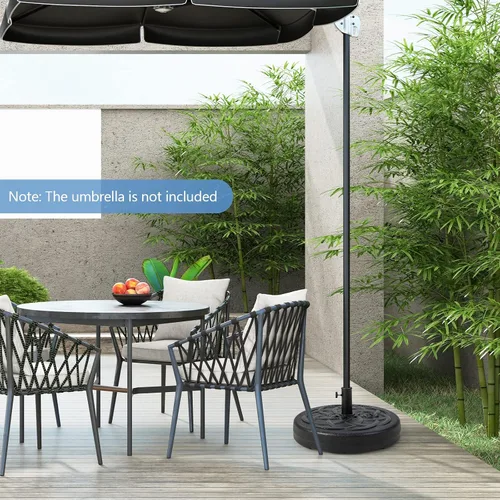 Miniatura 2 de Tangkula Soporte de base de paraguas rellenable, relleno de agua y arena, soporte de peso resistente para sombrilla de patio de 1.5 a 1.9 pulgadas