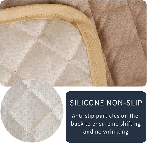 Miniatura 3 de Fundas de terciopelo reclinables antideslizantes, impermeables, grandes para sillas reclinables, para sillas de cuero, funda de sofá reclinable
