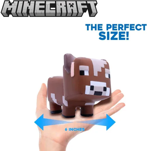Miniatura 4 de Minecraft Mooshroom Cow Mega SquishMe Series 4 – Peluche Squishy Oficial de 6″ de Subida Lenta – Conejito Coleccionable, Vaca Mooshroom, Tortuga