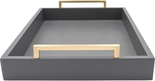 Miniatura 2 de Bandeja decorativa para mesa de café - Bandeja otomana - Bandeja de servir para desayuno, bebidas, licores - de granja a moderno - Acabado mate