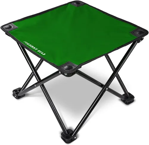 Miniatura 7 de Forbidden Road Taburete de camping portátil para senderismo, pesca, mochilero, playa, viajes, capacidad de 220 libras (negro, 14.17 x 11.8 pulgadas)