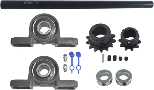 Miniatura 8 de Kit completo de eje de transmisión Go Kart Minibike de 3/4" X 10" cadena #35