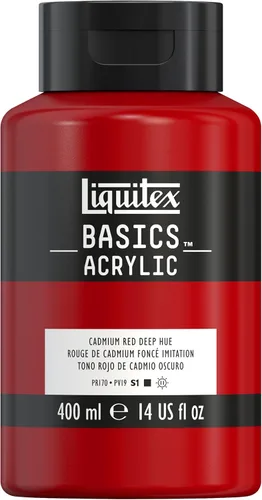 Miniatura 99 de Liquitex BASICS Pintura Acrílica, Botella de 400ml (13.5 oz), Blanco Titanio Titanio Blanco