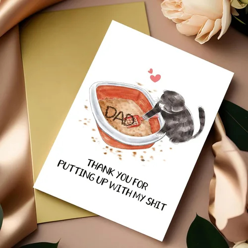 Miniatura 7 de Dulce tarjeta del día del padre para marido, novio, tarjetas del día del padre, regalos de esposa, Watching You Be An Amazing Dad Is My Favorite