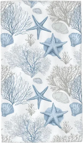 Miniatura 26 de Ouqiuwa Toallas de mano suaves de carreras en blanco y negro de 27.5 x 15.7 pulgadas, toalla de baño fina, regalo de decoración de baño pequeño