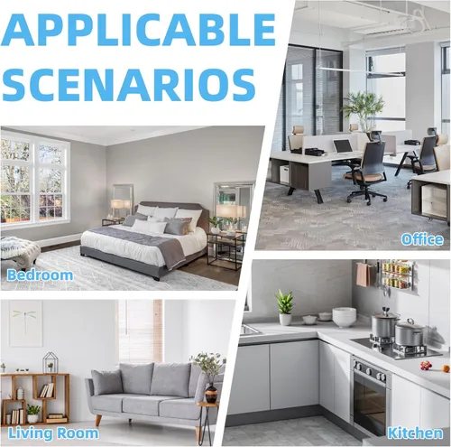 Miniatura 7 de Electactic Ventilador de torre portátil eléctrico oscilante, silencioso con control remoto, ventilador de piso sin aspas, 3 modos de velocidad