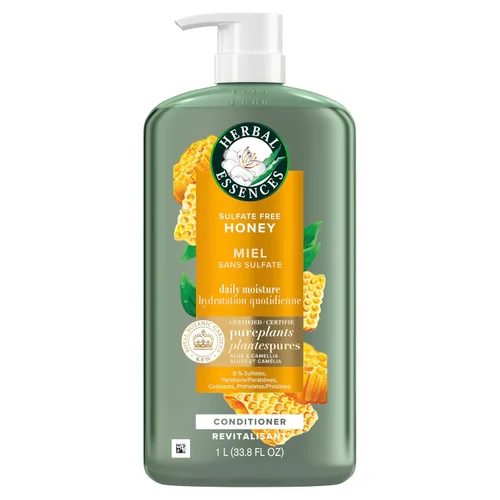 Miniatura 8 de Herbal Essences Honey - Acondicionador de humedad diario, protege y nutre el cabello seco, acondicionador hidratante con aceite de camelia