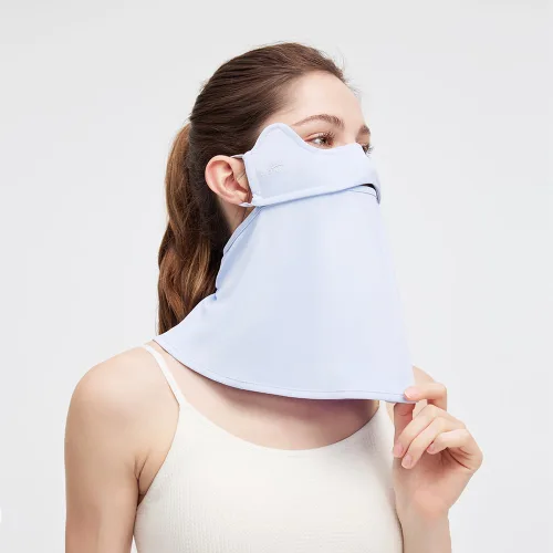 Miniatura 5 de Polaina para el cuello, bufanda facial UPF 50+, pasamontañas, pañuelos de tela con bucles para las orejas