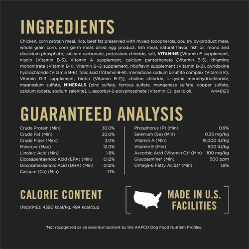 Miniatura 4 de Purina Pro Plan Sport Performance 30/20 - Alimento para perros con fórmula de pollo y arroz con alto contenido de proteínas, bolsa de 37.5 libras