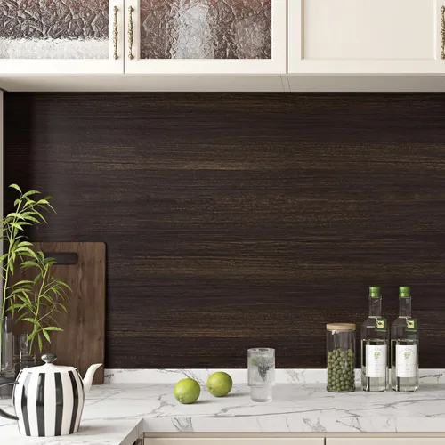 Miniatura 2 de Wallercity Deed - Papel de contacto de grano de madera marrón para encimeras, papel tapiz de madera para despegar y pegar para baño, cocina, vinilo