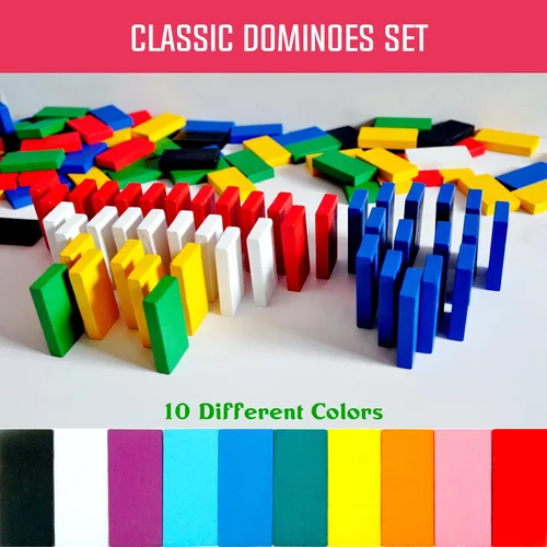 Miniatura 7 de Juego de dominó de 1000 piezas para niños con 20 bloques adicionales, azulejos coloridos para construcción, apilamiento, carreras, volar, dominó