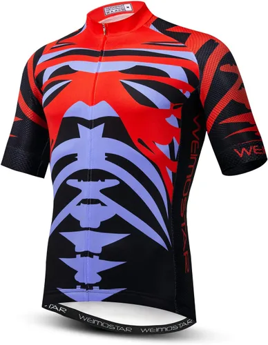 Miniatura 164 de Nuevo Pro cremallera completa hombres ciclismo Jersey manga corta Riding Shirt USA