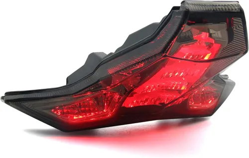 Miniatura 6 de Luz Trasera LED Integrada Señal de Freno y Giro para KAWASAKI 2019-2023 ZX-6R(636)/2014-2024 Z1000 ZX-10R ZX-10RR (Lente Verde Menta)