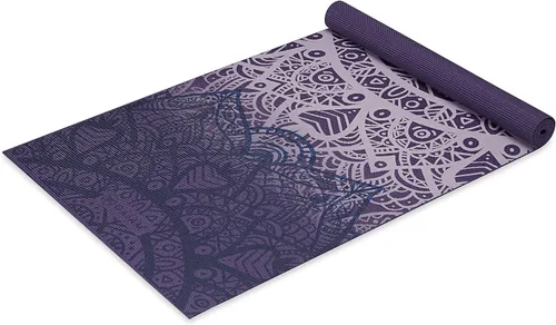 Miniatura 11 de Gaiam - Tapete de yoga con estampado, antideslizante para ejercicio y fitness para todo tipo de yoga, pilates y ejercicios en el suelo Marea