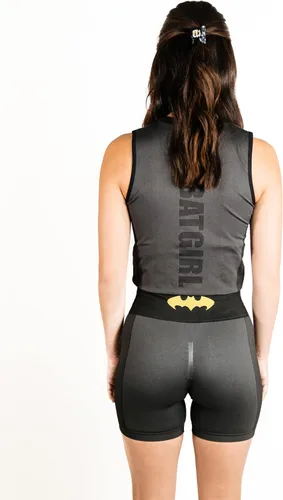 Miniatura 3 de DC Comics Trajes de entrenamiento activo para mujer, Wonder Woman, Batgirl, Harley Quinn, Supergirl, Conjuntos de 2 piezas con pantalones cortos