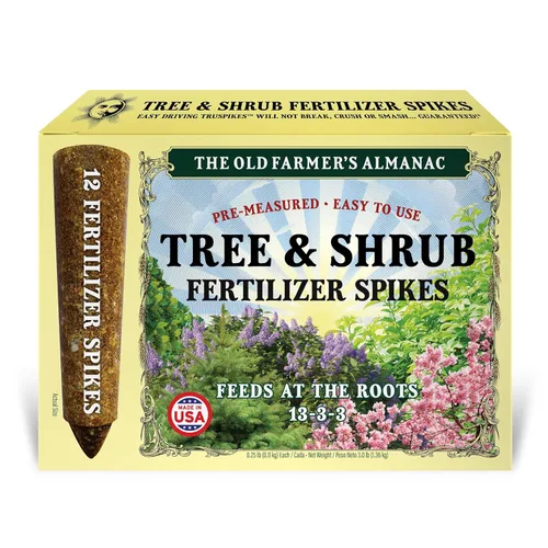 The Old Farmer's Almanac Picos fertilizantes para árboles y arbustos (caja de 12 picos - 3 libras)