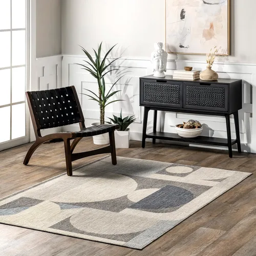 Miniatura 16 de Nuloom Aadhya - Alfombra geométrica de 2 x 8 pies para sala de estar, dormitorio, comedor, entrada, pasillo, color marrón claro